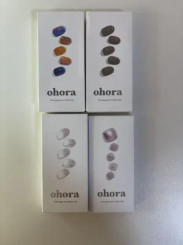 ohora 오호라 젤 네일 씰 4종 세트