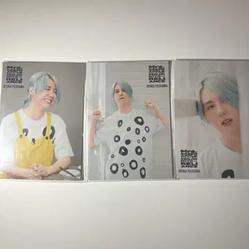 미세스 그린애플 후지와라 료카 포토 카드 젠진미도 라이언스 3장