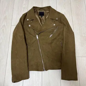 H&M 더블 라이더스 스웨이드 브라운 숏 기장