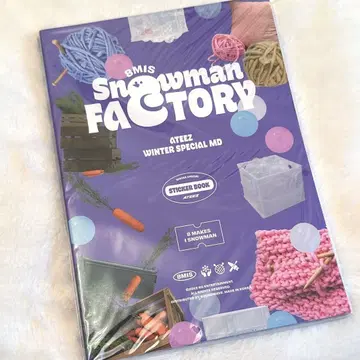 ATEEZ SNOWMAN FACTORY sticker book