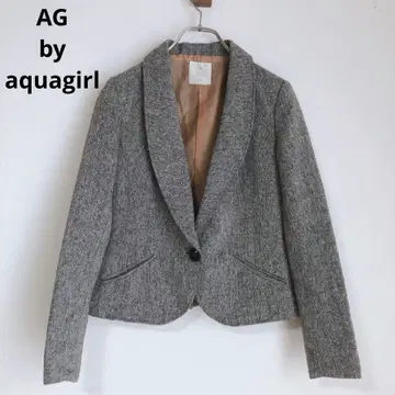 AG 바이 아쿠아걸 테일러드 자켓 울 자켓 그레이 S