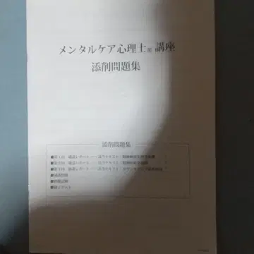 멘탈 케어 심리사 강좌 첨삭 문제집