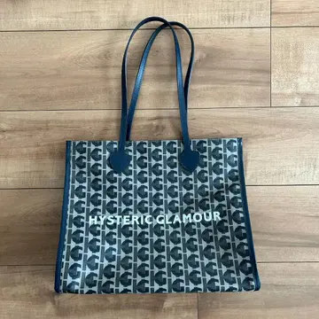 HYSTERIC GLAMOUR 모노그램 토트백 올 패턴 그레이