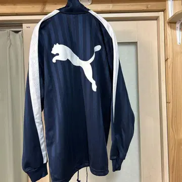 Puma 네이비 스트라이프 저지 세트