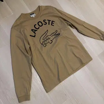 LACOSTE exclusive edition 긴팔 T셔츠 베이지