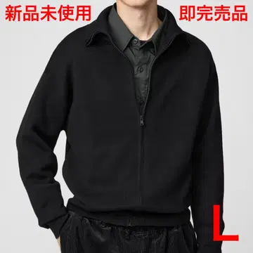 더블 페이스 풀 지퍼 자켓 유니클로 U 블랙 L 사이즈