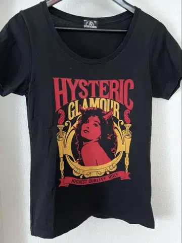 HYSTERIC GLAMOUR 블랙 T셔츠 M 사이즈 블랙