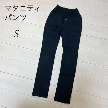 (주) 안두 (S) 마터니티 팬츠 허리밴딩 조정 가능 면 팬츠 블랙