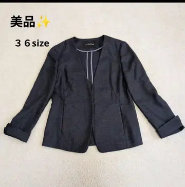 새상품급 그린 라벨 릴랙싱 노라펠 자켓 노카라 카치리라