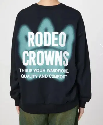 RODEO CROWNS WIDE BOWL 미사용 새상품 왕관 로고 맨투맨