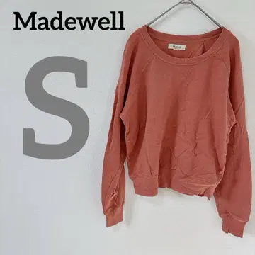 Madewell [ S ] 트레이닝복 맨투맨 상의 긴팔 크롭 기장