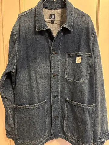 레트로 GAP 심플 데님 커버올 자켓 G XL 구제 의류