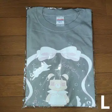 코레사와 레코쨩 리본 T셔츠 그레이 L 사이즈