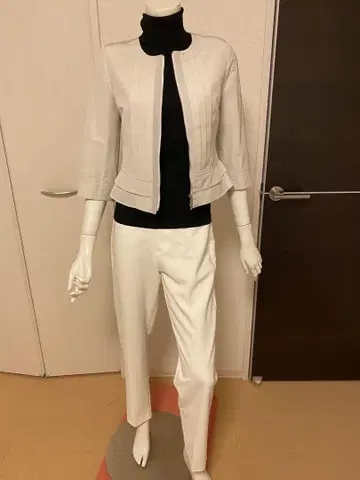 노카라 자켓 화이트