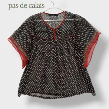 *pas de calais 파드칼레* 튜닉 반팔 시어 소재