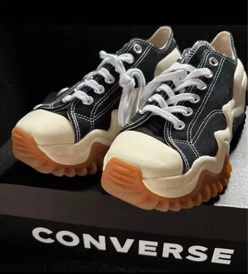 CONVERSE 유니크 디자인 스니커즈 24.5 한국 한정판 신발 통굽
