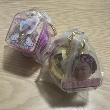 마츠켄 삼바 헬로키티 미러볼 키링 마츠켄 집합