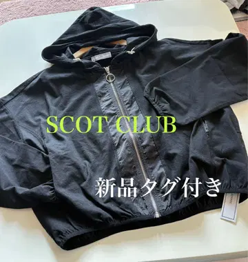 초강추 택 포함 새상품 SCOTCLUB 얇은 소재 절개 지퍼 후드티