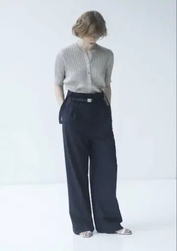 에브레 믹스 컬러 라메 니트 실버 완판템