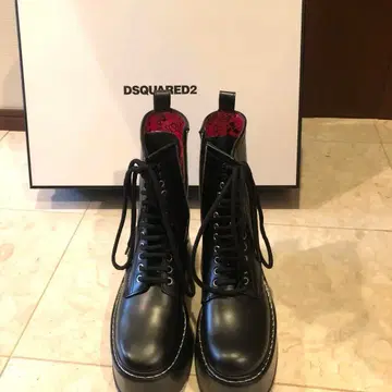 DSQUARED2 블랙 플랫폼 부츠