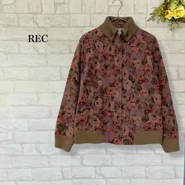렉 꽃무늬 자켓 겉옷 빈티지 레트로 캐주얼 오샤레 M
