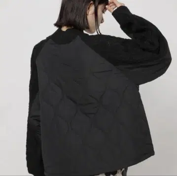 퀼트 도킹 니트 풀오버 니코앤드 레드 M