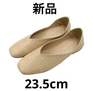 새상품 아쿠아 가라지 2Way 스퀘어토 로우힐 펌프스 23.5cm