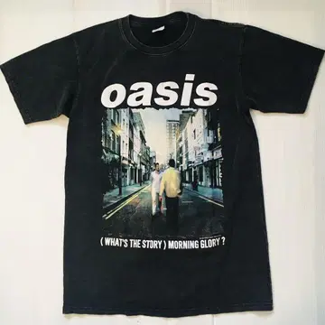 오아시스 oasis L 밴딩T셔츠 락T셔츠 -