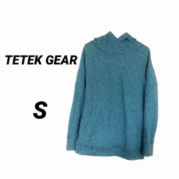 TETEK GEAR [ S ] 터콰이즈 크로스 후드 후드티