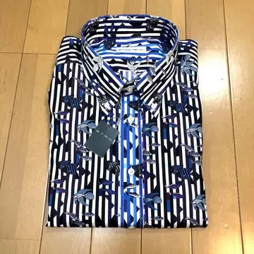 미사용 택 포함 이탈리아제 ETRO 사이즈 46 최고급 면 코튼