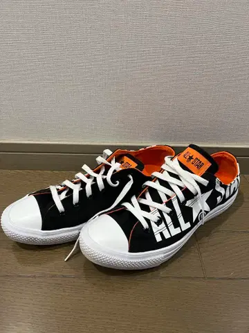 컨버스 ALL STAR 블랙/오렌지 스니커즈 26.5