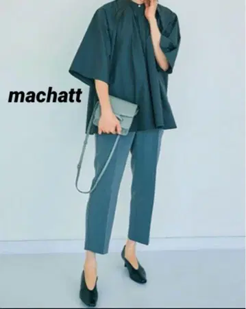 machatt 마차트 턱 테이퍼드 팬츠 그레이