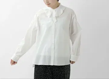 LUEUF 루프 프릴 긴팔 셔츠 새상품