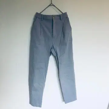 스카이블루 팬츠 개럴개런트 스트레치 깔끔한 슬림 허리밴딩
