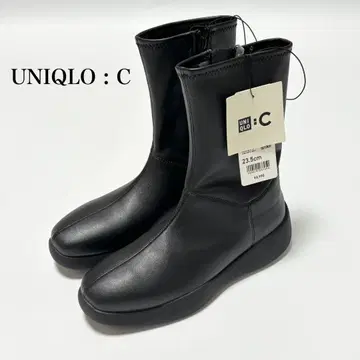 미사용 새상품 UNIQLO:C 스트레치 숏부츠 블랙 23.5cm
