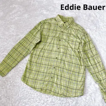 Eddie Bauer 에디바우어 체크 긴팔 플란넬 셔츠 그린 녹색