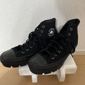 컨버스 통굽 올 블랙