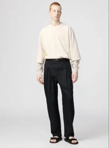 택 포함 UNIQLO U 유니클로 턱 와이드 팬츠+ 사이즈 73