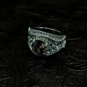 빈티지 실버 지르코니아 레트로 앤티크 반지 12호