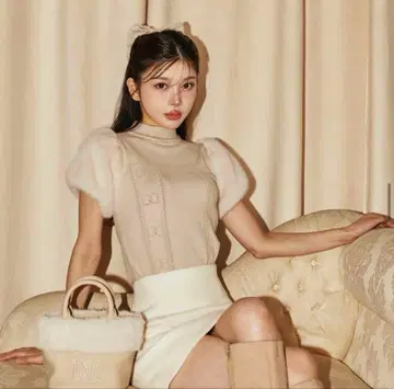 Darich 퍼 슬리브 DD 니트탑