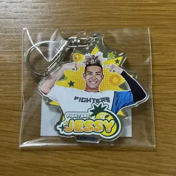 홋카이도 일본햄 파이터즈 미즈타니 슌 파인애플 거울 아크릴 키링