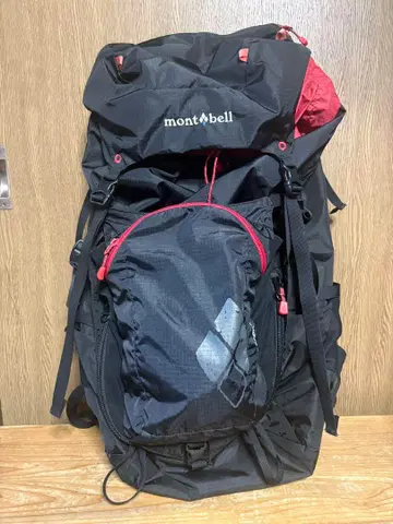mont-bell 백팩 블랙/레드 차차팩 45