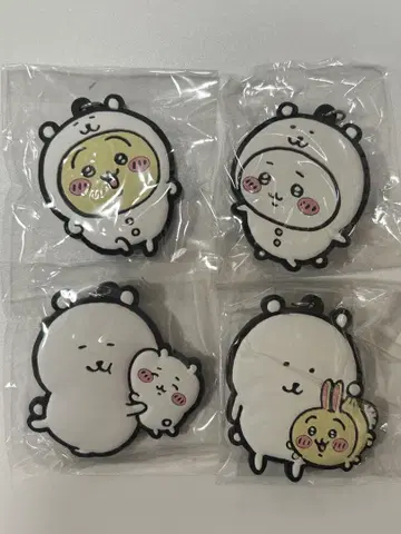 치이카와 (먼작귀) 나가노 마켓 러버 키링 4개 세트 치이카와 우사기