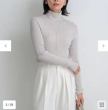 23구 시어 라메 터틀 니트