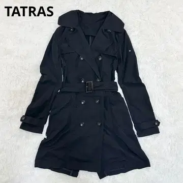 타트라스 트렌치코트 벨트 포함 블랙 사이즈 1