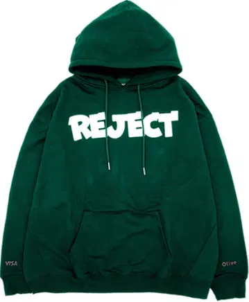 [ 미개봉 새상품 ] REJECT x Olive 콜라보 후드티 올리브 L