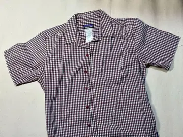patagonia 반팔 체크 셔츠 M 사이즈