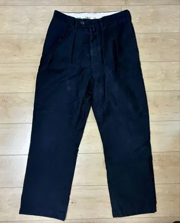 NEAT 코튼 캐시미어 몰스킨 네이비 슬랙스