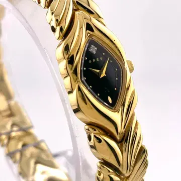 [ 작동 ] GRES 브레이슬릿 시계 다이아 골드 1P 새상품 배터리