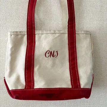 90s L.L.Bean 토트백 비니 토트 자수